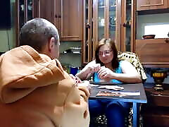 Lost at Cards, but Finished All Over Her Face!