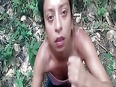 Little slut gets nikki benz cum in pussy giving jungle head