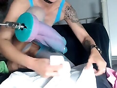 Amateur blondie solo anal masturbation