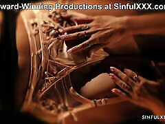 Learn the Ropes! Mugur ties Eveline Dellai down for SinfulXXX
