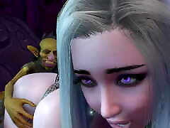 Doggy Style Goblin Threesome with a Thick Night Elf