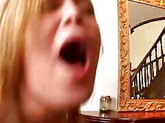 Big Ass Blonde Is a sis girl at Deepthroating His Huge Cock