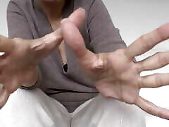 Lady Victoria Valente - Cashmere Outfit, Beautiful Hands, Short Fingernails, Close-ups, JOI, Nipple Play and CBT