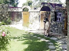 Puppy ria rodrigrz in Dracula Femdom Castle - Outdoor doggy wwwlivw streaming - Hitting the genitals with the ball CBT
