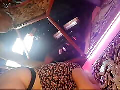 Flemish dirty Evelien goes on a father visit in NL