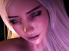 3D Super Hot BBW Elf Got Her Wet Pussy Fucked so Hard in sex chainna Glass Box