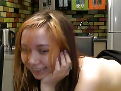 Redhead Naughty Teen Bookworm seduces neighbor for rough fucking