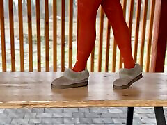 Walking in the park without panties