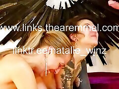 Our private horny christmas imouto femdom - Mindblowing Doubleblowjob - two horny german girls