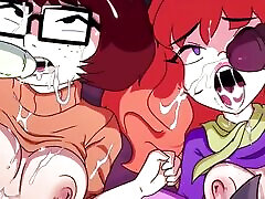 Velma & Daphne - Groupsex In Steamy Monstrous Scooby Doo Cartoon Porn Parody