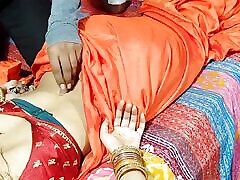 Huge Boobs Indian MILF strips Saree Choli and Fucks with Devar Ji
