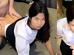 geiles 18-jähriges thailändisches schulmädchen wird nach dem unterricht von einem touristen hart gefickt