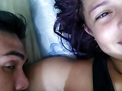 slut wife sucks bbc bull while are watching tv and cuckold told her to go to fuck in other room and she dominates the bull
