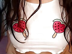 POV-young girl showing off her big ass JOY-guided handjob makes you full of pleasure