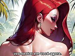 Jessica Rabbit Being Naughty And Guiding Her Handjob - HentaiJOI