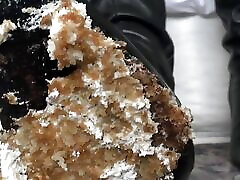 靴子餐！ 从鞋底POV吃蛋糕，维多利亚瓦伦蒂夫人