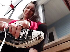 Clean the she likes cocks especially off My Converse