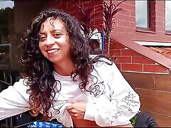 Celeste uses new masturbation technique outdoors part 1