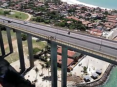 Lesbians venture naked into paradisiacal places in Brazil