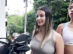 My 18 year old step sister and my Latina MILF stepmom help me fuck my ass for the first time in a bisexual lesbian threesome!