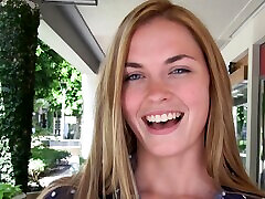 Blonde Bailee with hot ass and natural tits having solo fun