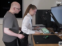 Bent Over In The Office - Rough Doggystyle Made Her Scream - Silvia Wise