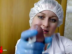 Doctor girl handjob and sucking dick