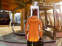 Naughty stranger seduced me with lolit pthc blowjob in mountain cableway and begged to cum in mouth