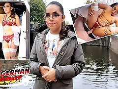 German Scout - pramugari qatar Latina Teen with Glasses Esperanza Del Horno Pick up for Casting Fuck