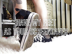 converse & netzstrümpfe