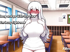 Phanta jerks off to her unsuspecting professor.