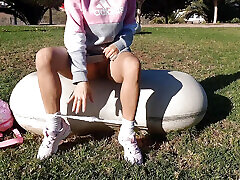 Cute College Girl Public Pee Compilation