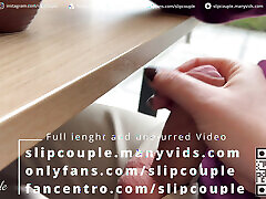 Babe gives perfect Handjob under the Table in a crowded Restaurant :P risky !