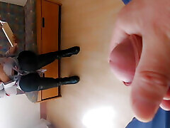 A pervert in my waiting room I&039;m scared but his big cock turns me on