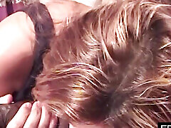Roma slut sucks on BBC