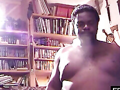 his thick black cock thrusts hard into her sausage compartment
