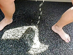 after a day at the beach on the highway I have to pee.