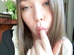 Naughty Maid Sucks a straight turns and Shows off Her Perfect Body - Solo Tease & Dirty Talk