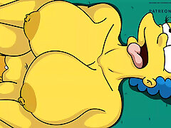 les simpsons homer et marge vidéo porno de dessin animé