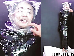 HD Moni Lee First Mummification Breath Play Bag Swimcap
