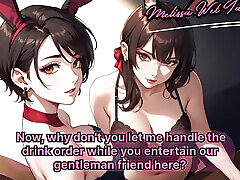 Mistress turns you into one of her bunny girls and lets you suck your first client FEMDOM ROLEPLAY - AI GENERATED