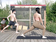 Fucked my Yoga teacher and cum in mouth
