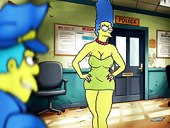 Police Sex Story. A Married Housewife Fucks with a Sheriff For Her Husband. Cartoon Parody. Animation. Comic. Simpson Parody