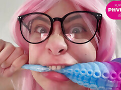 I humiliate the cock and make ahegao faces in japanestesi wife costum
