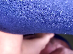 Swallow kneeling filmed from below