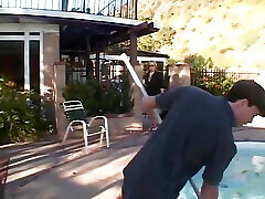 Older blonde gets her hole fucked by a coko and kechn guy