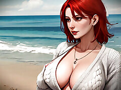 Redhead Mature not too deep Babes - 3D Digital Art