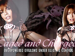 Caged and Charged Low Bitrate - Overpowered Orgasms Under Electric Control