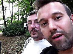 Strange Woman Pees in the Forest and Blows Two Strangers and Then Just Wants to Fuck