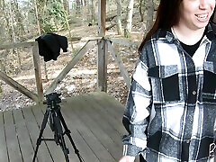 BTS: Outdoor Threesome Blowjob POV